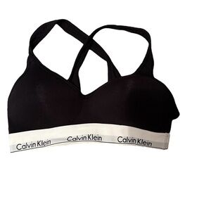 Calvin Klein Crisscross Strap Padded Bralette M